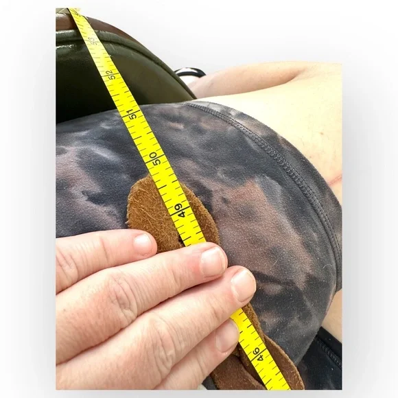 True Vintage Brown Gold Braided Oval Buckle Belt Size L - Picture 9 of 11